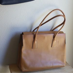 Jil Sander Brief Case Leather Bag